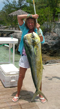 Suzie with large dorado