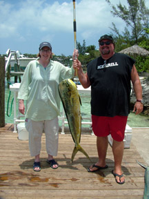 steve and his sister with nice dorado